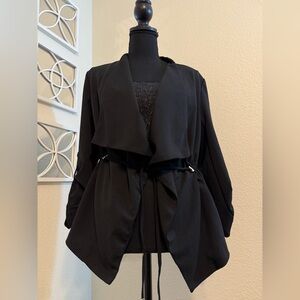 Rouched Sleeve Blazer 3/4 from Retrology Size Small